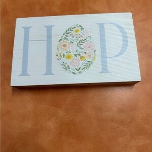 Spring Floral Egg Decor Block